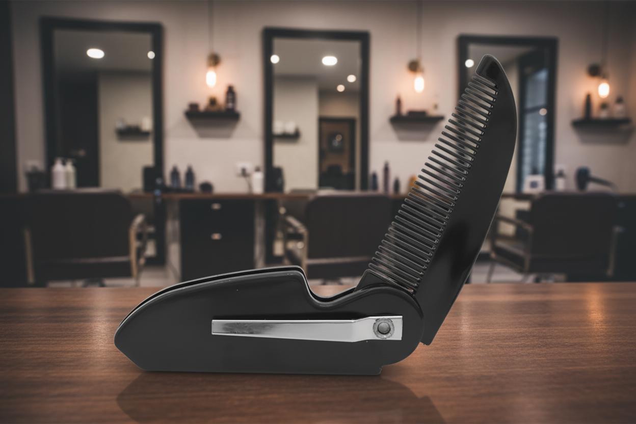 Men Comb Black Mini Pocket Beard Comb for Men Plastic Moustache Facial Hairbrush Beard Styling Detangling Combs Barber Combs